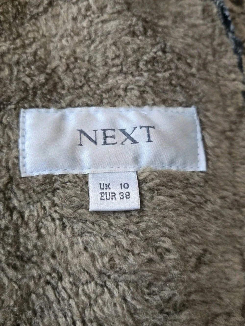 Next Denim Afghan Coat UK Sz 12 Penny Lane